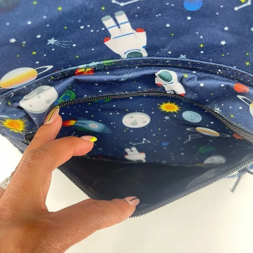 Eaglesport Space Backpack 16” NWT + School Supplies Bundle – Navy Blue